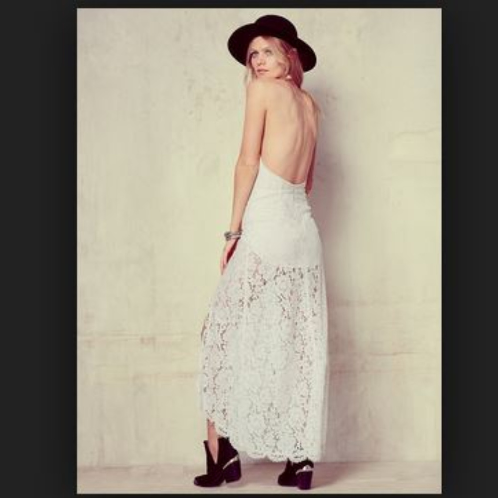 NWOT Free People Jen Pirate Booty lace maxi dress - Picture 3 of 8